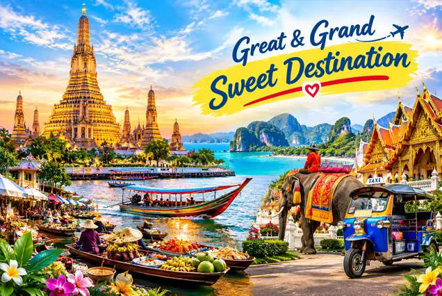 Tour Thailand Bangkok Pattaya 5D4N Great & Grand Sweet Destination